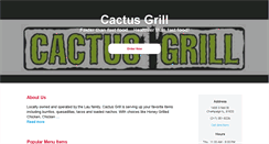 Desktop Screenshot of cactusgrillchampaign.com