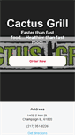 Mobile Screenshot of cactusgrillchampaign.com