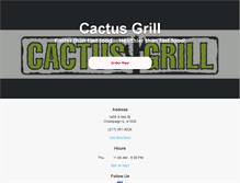 Tablet Screenshot of cactusgrillchampaign.com